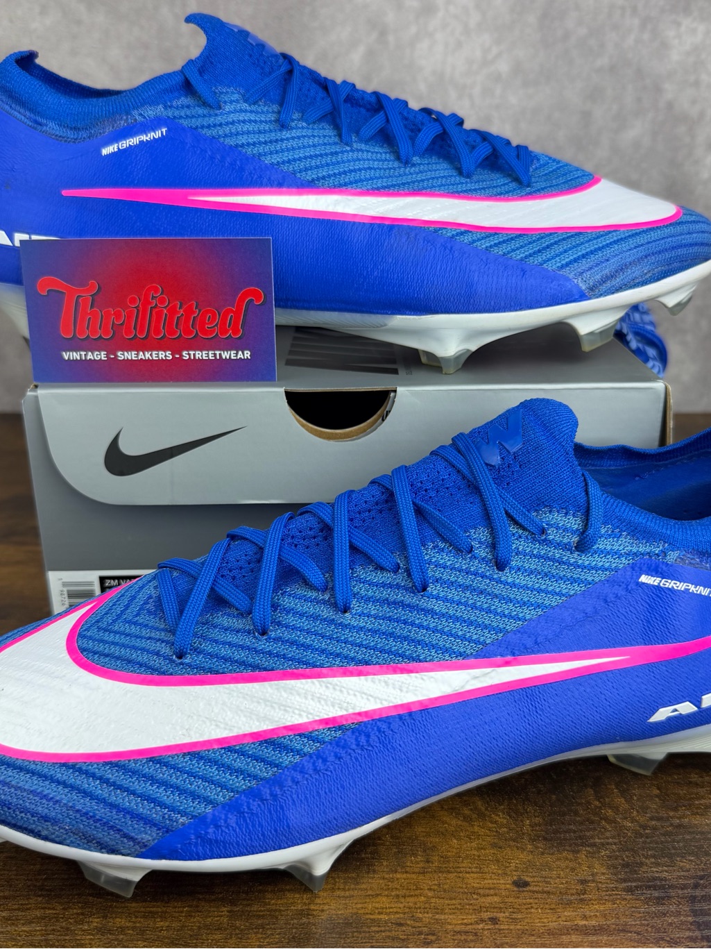 Nike Zoom Mercurial Vapor 16 Elite Fg Racer Blue Pack Size 12.5 Fq1457-446 Cleat